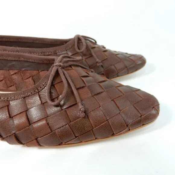 Loeffler Randall Brown Woven Flats - Picture 10 of 16